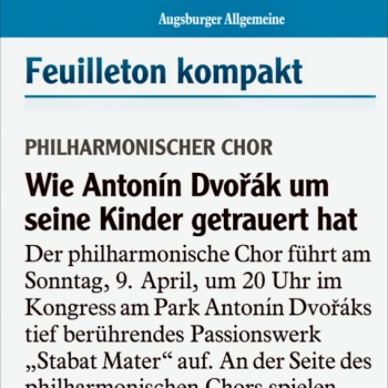 Ankündigung Stabat Mater