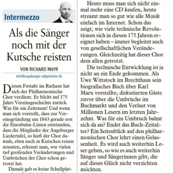 Kommentar zum Jubiläum