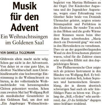 Kritik Weihnachtssingen